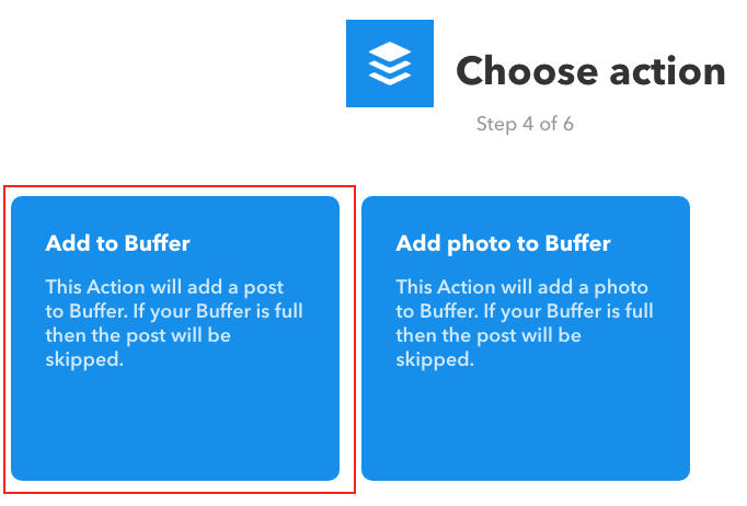 IFTTT - Choose Action