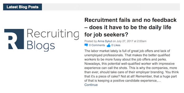 Recruitment Blogs - Recruiting Blogs